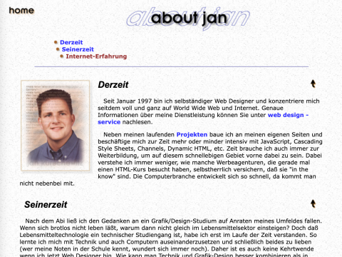 Website von Jan Kurschewitz 1997