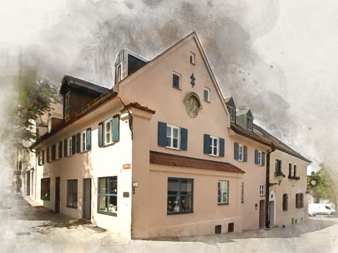 Altes Handwerkerhaus in Dachaus Altstadt