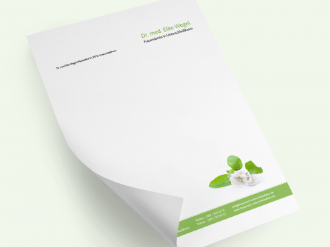Ansprechendes Briefpapier für die Arztpraxis