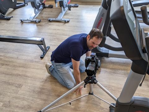 Fotoaufnahmen im Fitnessstudio