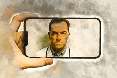 Grusliger Arzt im iPhone
