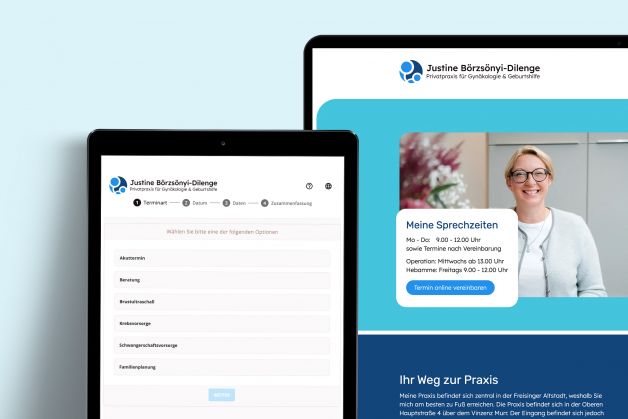Online-Terminvereinbarung Gynpraxis Dilenge Freising