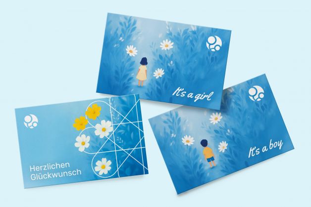 Glückwunschkarten und Postkarten Gynpraxis Dilenge Freising