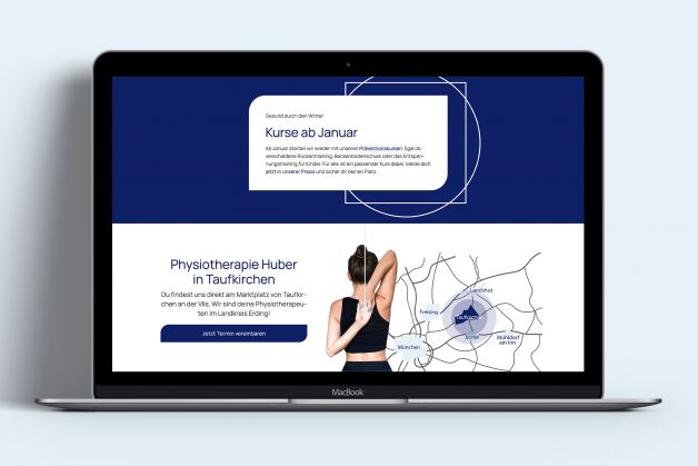 Webdesign der Physiotherapie-Praxis