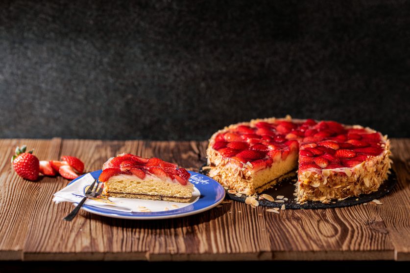 Klassischer Erdbeerkuchen